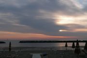 PLage devant à l'Hotel, matin au 5,45 heures